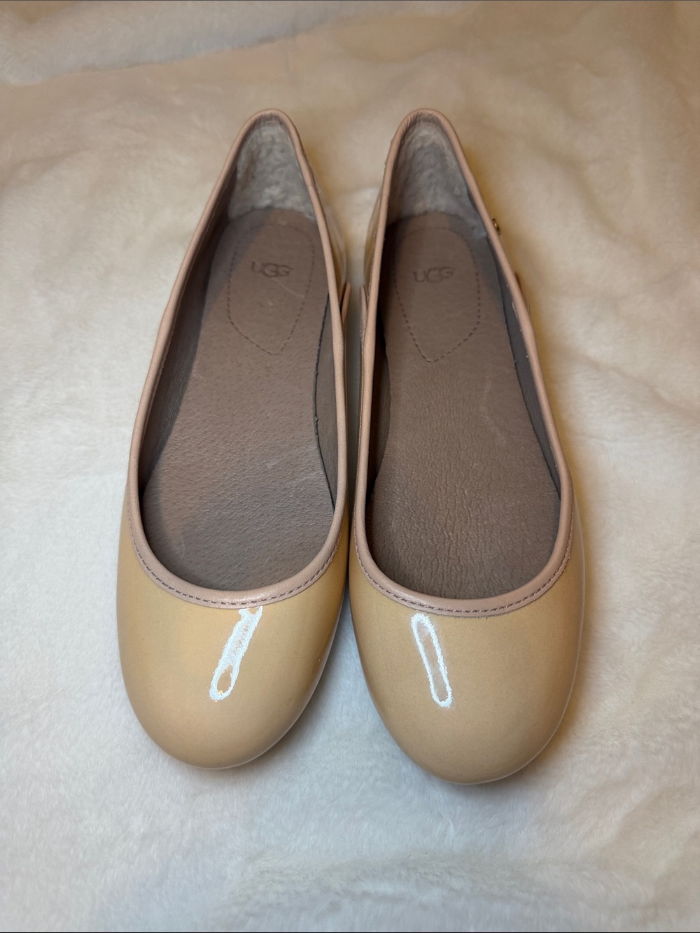 UGG Women's Nude Tan Ballet Flats